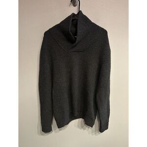 Ron Herman Candy & Caviar 100% Cashmere Sweater Cowl Neck Gray Women’s Size XL